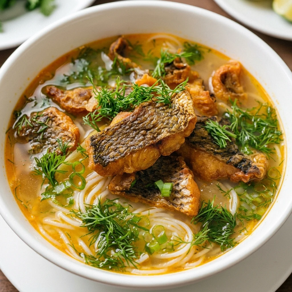 Special fish noodle soup, a Vietnamese noodle soup at Grandma&rsquo;s Kitchen on Dewdney Avenue East, Regina